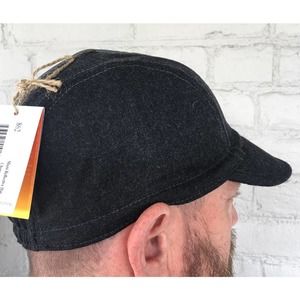 Ibex Zing Muni Reflective Hat Charcoal Heather Cycling Wool